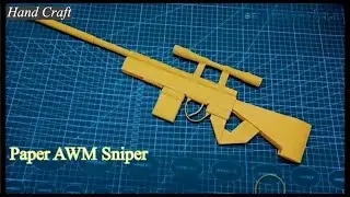 Fold a Paper AWM Sniper! 🎯 | Mini A4 Origami Gun That Loads, Cocks & Looks Battle-Ready