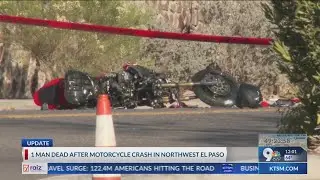 1 man dead after vehicle, motorcycle crash in Northwest El Paso