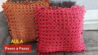 Almofada de Crochê Ternura Passo a Passo  - Prof.Neddy Ghusmam