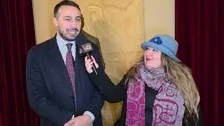 Daniele Sinibaldi Sindaco del Comune di Rieti presentato in TV da Emanuela Petroni 