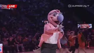 Chuck the Condor performance with Kid Clippers dance team to 