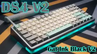 Kbdfans D84 v2 with Gateron Ink Black v2  - Soundtest