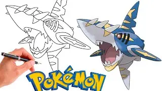How To Draw MEGA SHARPEDO POKEMON | Mega Pokemons