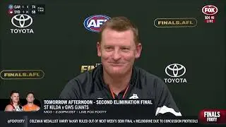 Michael Voss press conference after the Blues elimination final win over Sydney - AFL Finals 2023