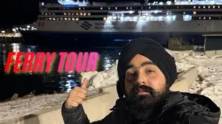Ferry Tour | 8 Hours on ship 🛳️ | Trucks delivered in -28 degrees 🥶