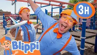 Blippi plays Floor is Lava! | What&rsquo;s It Like to Fly a Plane? 🛫 | Educational Videos for Kids