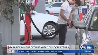 Gas prices to decline along with cool temperatures