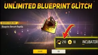 Free Fire Unlimited Blueprint Glitch😱 || Free Fire New Incubator Glitch ||#aneshgaming #shorts #ff