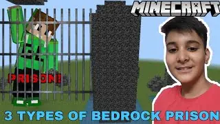 Escaping 3 types of bedrock prison | Minecraft