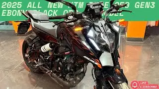 2025 All New KTM Duke 250 Gen3 Ebony Black OBD-2B Model | Full Bike Review | On Road Price