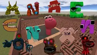 DESTROY ALL ALPHABET LORE FAMILY in MAZE ( Garry's Mod )