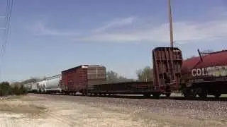 UP 8196/3878 s/b manifest train Vinita Oklahoma.