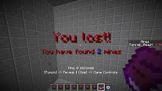 NOT World Record - 3D Minesweeper in Minecraft / NORMAL (6min 10sec)