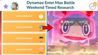 Dynamax Entei Max Battle Weekend timed research task in Pokemon go.