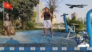 100 2-Pump Burpee HIIT Workout | No Equipment Chest & Cardio | Iron Nomad