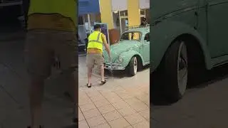 VW dealership showroom Filling it up with classic VWs