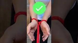Rope Knotting Tutorial: The Handcuff Knot #diy #گره
