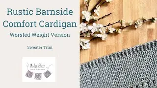 Отделка свитера &mdash; кардиган Rustic Barnside Comfort