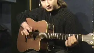 Blues en mi (6) &agrave; la guitare : sur 2 cordes graves, pour d&eacute;butant.