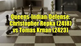 Queens-Indian-Defense: Christopher Repka (2418) vs Tomas Krnan (2423)