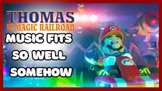 The Mario Movie Rainbow Road chase with TATMR Chase music works SO WELL SOMEHOW