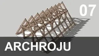 SketchUp - Modelowanie więźby dachowej - Tutorial 07