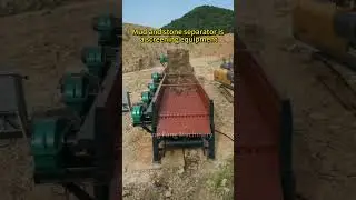 #separate #rock and #clay #earthrockseparatormachine #separatormachine #granite #stone #quarry #mine