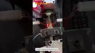 Automatic induction hardening of Double-sided saw blade