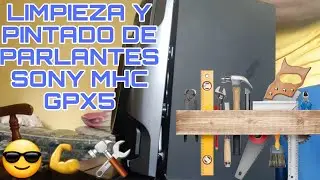 LIMPIEZA Y PINTADO DE PARLANTES SONY MHC - GPX5