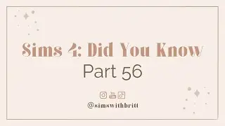 Sims 4: Did You Know? Part 56 | Bonus Traits | Hidden Traits | CAS | #shorts #tutorial #sims4