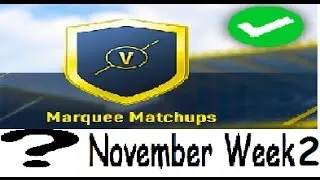 Marquee matchup SBC predictions | november | week 2 - FIFA 17