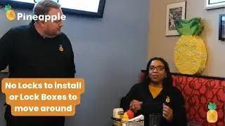 Amazing USA Pineapple's Smart key locker for BnB, Hotel, Apartment Key Exchanges