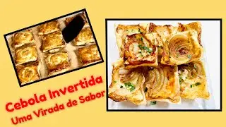 Cebolas  com massa folheada o melhor petisco que ja provei!