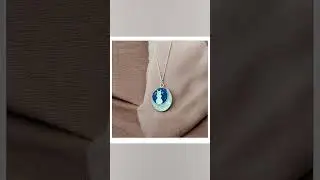 Silver Moon and Cat pendant