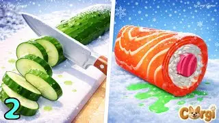 Perfect Slices 🆚 Sushi Roll 3D - All Levels Satisfying Walkthrough Gameplay | PART 2