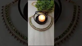 kundan choker or necklace making... #diy#easyideas #handmade#jwellerymakingathome #howtomake #shorts