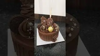 😋chocolate overload cake decoration ideas  #chocolatecake #shorts #youtubeshorts #viral