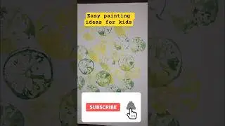 Painting hacks #art #painting #shortsfeed #shorts #short #viral #stamp #lemon #art #diy #easydrawing