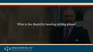 What is the disability hearing writing phase?