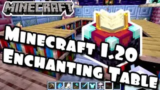 How to Make a Minecraft 1.20 Enchanting Table Bookshelf Setup
