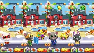 Talking Tom Gold Run Super Angela vs Super Tom vs Snake Tom vs Becca Sparkles vs Roy Raccoon