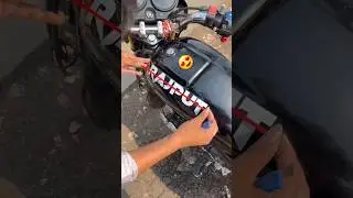 🔥Hero Splendor Bike Tanki Rajput Redium Sticker Customization 😍 #shortsfeed #rajput #shorts #short