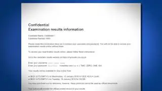 Administering the Candidate Results Service