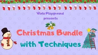 Christmas Bundle with Techniques 1: Legato with White Christmas as Musical Examples