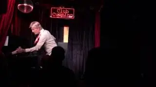 Bob Downe skanking at Club Cumming in New York