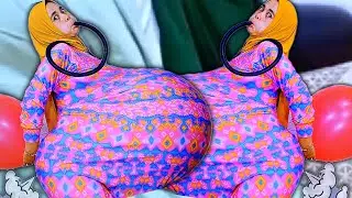 KAGETT...!!! ASTAGA...ANGIN : GAS AJAIB : TIUP  BALON  DALAM BAJU :  ...MAMA JADI HAMIL BUNCIT JUMBO
