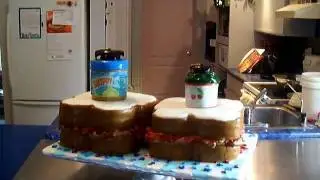 PEANUT BUTTER & JELLY SANDWICH CAKE
