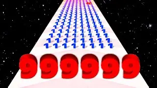 Number Merge 3D vs Flying Cut - All Levels Gameplay (ASMR Video, Max)