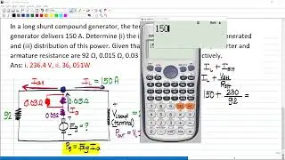 DC Long - Shunt Compound Generator - Problem 2 (TAGALOG)