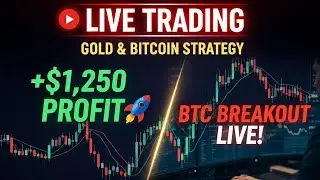 🔴 LIVE: $50 to $500 Scalping Challenge! 🚀 Gold & Bitcoin Trading Strategy (XAUUSD/BTC)